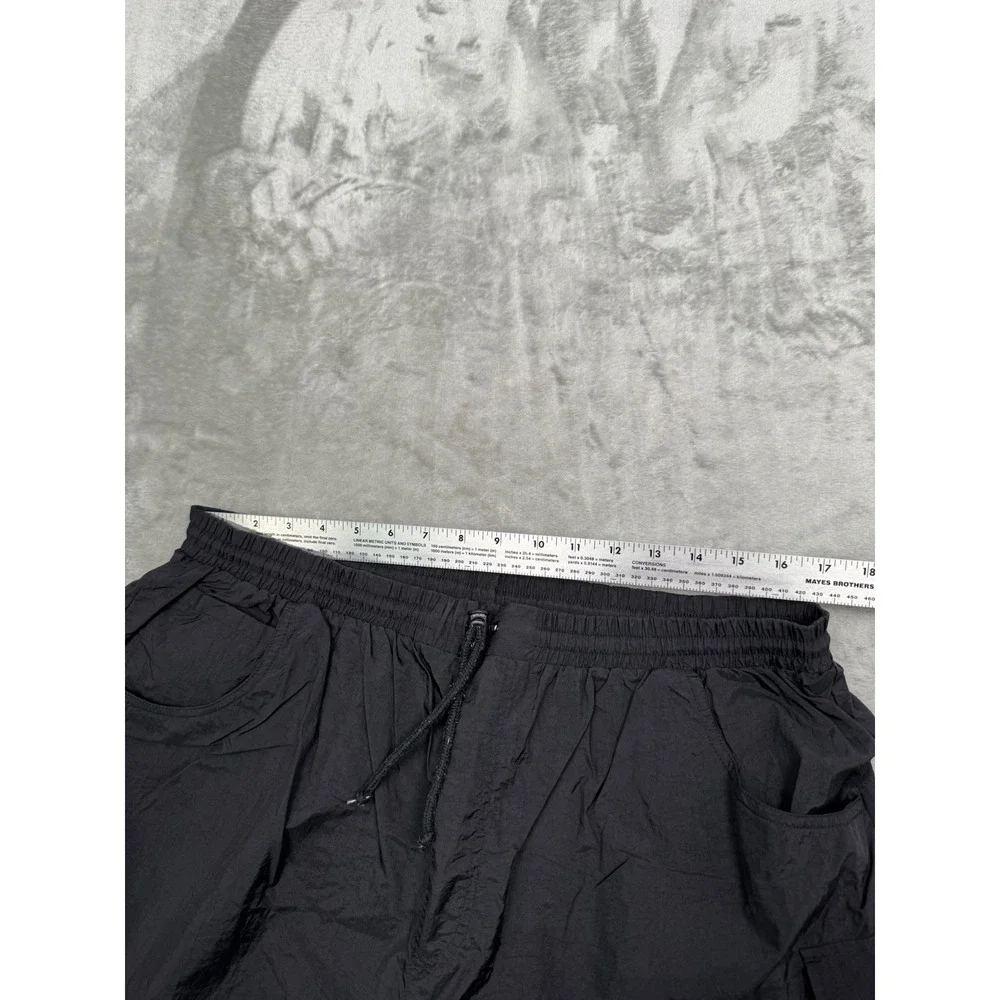 Vintage Adidas Shorts Mens XL Black Nylon Mesh Lined Swim Trunks Running 90s Y2K